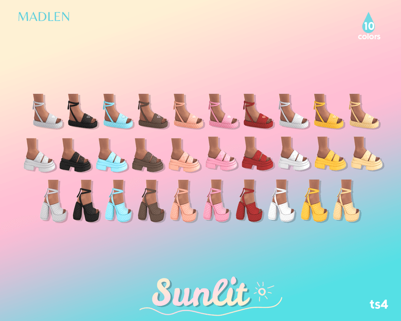 Галерея мода Сет обуви Sunlit Shoe #1